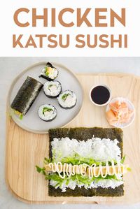 Chicken Katsu Sushi recipe | Kids Eat by Shanai