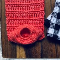 Free Crochet Pattern- Crochet Bag Holder - Crochet Towel Ring •