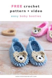 Are you looking for a quick and simple crochet baby pattern for a pair of sweet little shoes? I have a FREE crochet pattern for you that also includes a video tutorial to make the process even easier for you! Make these adorable booties for your own little one or as a gift for an upcoming baby shower. This is a super easy crochet pattern, one that can be completed in one evening!