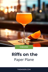 ✈️ The Paper Plane, a mix of Campari, Aperol, bourbon, and fresh lemon juice, is hugely popular thanks to its fruity, sweet and bitter notes. We couldn’t resist these nine variations to take it to exciting new heights. Prepare for takeoff, besties!