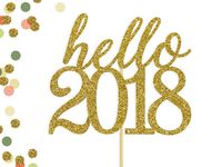 This "hello 2018" Cake Topper is perfect for your New Year's Eve party! Created using a combo of modern script text above the bold new year of 2018 . It's a classy and easy way to decorate your cake, centerpieces, or floral arrangements. Available in a variety of sizes, with several glitter and metallic colour options. This extra layer makes it sturdier, thicker, and less flexible than most other paper cake toppers on the market!