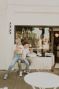 CASUAL DATE NIGHT ENGAGEMENT PHOTOS IN CARLSBAD CALIF.