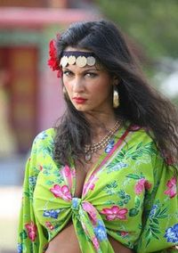 Beautiful Gypsy Woman...don't know why she looks upset though!