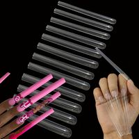 Amazon.com: HWHUNO 5XL Extra Long Square Full Cover Nail Tips No Curved,3.9" Tapered Straight Square Nail Tips for Nails Salon Home DIY Professional,False Nails Press on Nail Tips Clear, 240Pcs(12Size) : Beauty & Personal Care