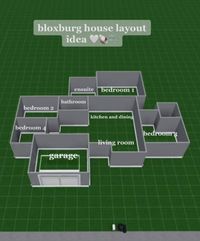 1 story bloxburg house layout idea