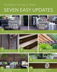 Great way to add curb appeal #MilitaryByOwner 7 design ideas to enhance your deck or patio, creating a stylish and comfortable outdoor living space you’ll want to share with friends and family.