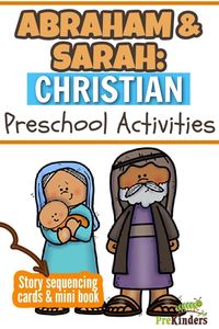 This is a great activity packet if you are wanting to teach about Abraham and Sarah! PreKinders has given a great many activities to choose from while teaching this lesson to your kids. Such an easy and fast lesson to put together for preschool Sunday school or Bible lesson!