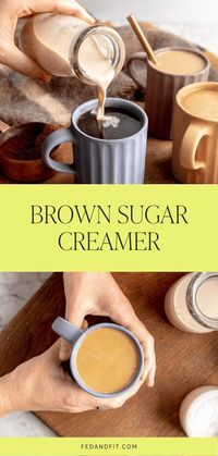 Jan 13, 2024 - This homemade, brown sugar creamer is the perfect sweet addition to any coffee or tea for a delicious treat, anytime!…