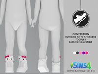 RUKISIMS KITTY SNEAKERS TODDLER | REDHEADSIMS - CC