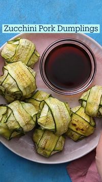 Without all that heavy dough, these zucchini pork dumplings are sooo bright and crunchy!