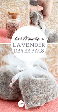 Learn how easy it is to make lavender-scented dryer bags. You'll love the way your clothes smell, and you can reuse them again and again!