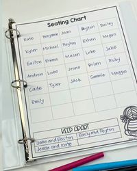 Are you looking for templates, forms and MUST HAVE sheets for your teacher or substitute teacher binder?  There are 35 forms in this resource that organize, streamline and help make teaching life easy that you will wonder how you did without!  I LOVE to organize and these forms are a life saver!  #1stgrade #2ndgrade #classroom #teacherbinder #templates #birthdays #meetings #seatingcharts #schedules #studentinformation #parentinformation