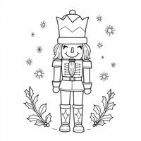 Add festive joy with this adorable nutcracker coloring page!