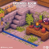 Tpday I want to share this small idea that is easy to make! I recommend you mix mossy cobblestone and moss block on the ground to spruce up your builds! Follow for more ideas on my Insta!