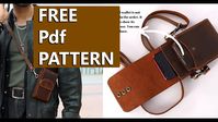 free pdf Pattern for leather bags