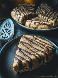 grain-free earl grey scones with orange and chocolate