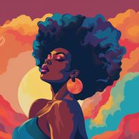 Beautiful black woman illustration #blackwoman #blackgirlmagic #blackwomen #melanin #black #melaninpoppin #blackisbeautiful #blacklove #blackexcellence