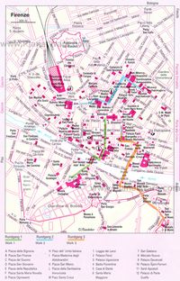 Map of Florence Walking Tours | PlanetWare