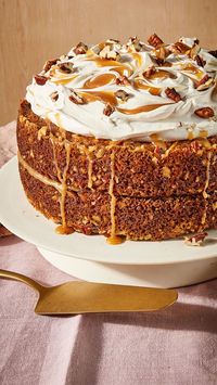 Apple-Pecan Carrot Cake