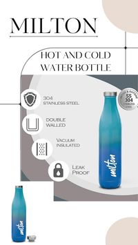 Blue | Leak Proof | Easy to Carry | Office Bottle | Hiking | Trekking | Travel Bottle | Gym | Home | Kitchen Bottle