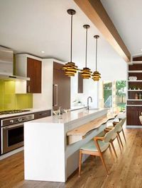 midcentury style updated kitchen