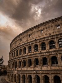 roman coliseum on cloudy day #vintage #Rome #Coliseum #aesthetic #roma #filter #filtro