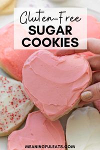 This gluten-free sugar cookie recipe makes perfect gluten-free sugar cookies every single time! Cut them into whatever shapes you'd like, top with frosting and decorate! Perfect for holidays with kiddos!