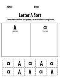 FREE Letter A Worksheets for Preschool ⋆ The Hollydog Blog