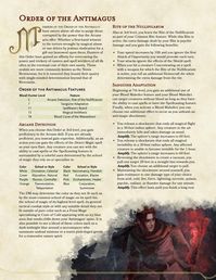 Order of the Antimagus the Blood Hunter Subclass for those who want to fight the martial-caster divide head on! : r/UnearthedArcana