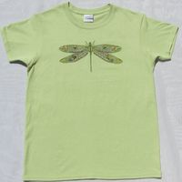 Nwot Green T-Shirt With A Super Beautiful Dragonfly With Intricate Designs On Its Wings. 100% Cotton Preshrunk. Measurements: Armpit To Armpit 35 In. Length 23 1/2 In. Width At Bottom 18 In.