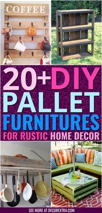 DIY Pallet Furnitures, 20+ Amazing DIY Pallet Furniture Ideas for Rustic Home Decor, DIY Rustic Decor