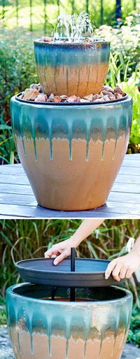 DIY Two Tier Water Fountain.