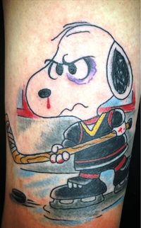 Hockey Tattoo Design Images (Hockey Ink Design Ideas)