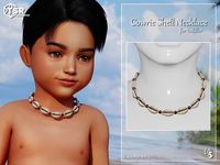 The Sims Resource - Cowrie Shell Necklace for toddler