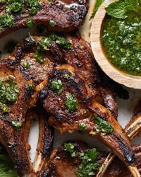 Cast Iron Skillet Lamb Chops - Bites with Bri