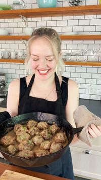 Vegan Swedish Meatballs are so meaty, that you might just fool a meat eater! Homemade seitan meatballs are covered in a rich, creamy gravy for the ultimate comfort food that taste better than IKEA.