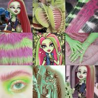 venus fly trap • daughter of a fly trap • fly trap • poison ivy • poisonous • monster high • moodboard • aes