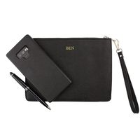 Black - Small Saffiano Pouch