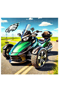 Rev up your Eagles pride with a one-of-a-kind trike design that’s as bold as the team itself! Take your fandom to the next level with this eye-catching Philadelphia Eagles-inspired trike! Perfect for customizing your gear and making your mark. Download now and start creating! Show your Eagles spirit in style—grab this exclusive design today and let your imagination soar!