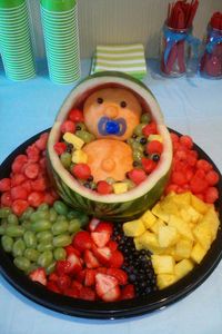 Outdoor baby shower snacks - Gender reveal food ideas appetizers from CoEd Baby Shower Ideas For Outdoor Jack and Jill Couples Showers