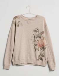 BSK print sweatshirt - Sweatshirts - Bershka United Kingdom