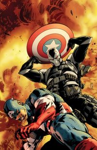 Captain America vs Scourge (Dennis Dunphy) by Patrick Zircher