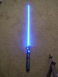 DIY lightsaber for the kids.