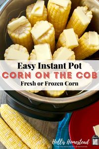 How to make corn on the cob in the instant pot