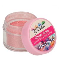 Polvere Colorata Edibile Rosa Glitter 3,5 g FunCakes