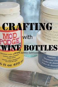 Recycled wine bottle Christmas craft idea