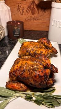 Chef Kilo P. on Instagram: "Roasted Cornish Hens - Ep. 7
•
Here’s a great alternative to replace a thanksgiving turkey on your menu this year. These juicy Cornish hens are perfect if you don’t like turkey or if you’re cooking for a smaller crowd 👌🏾 
•
TIPS:
1. Clean and pat dry the Cornish hens until the skin is completely dry. (The butter won’t stick if the skin has moisture)
2. Combine softened butter, seasonings and herbs to make compound butter. 
3. Cover Cornish hens with compound butter, including under the skin. ( I tied the legs and tucked the wings so they could cook and get color evenly.
4. Add veggies and aromatics to an oven-safe dish with chicken stock, and place Cornish hens on top of the veggies.
5. Roast in oven uncovered for 45 mins - 1 hour on 400 degrees. Baste every 2