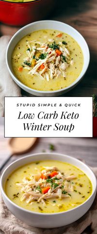 Warm up with this Easy Keto Winter Soup that’s both comforting and satisfying! Perfect for chilly nights, it's low-carb and packed with flavor, making it great for cozy dinners or meal prep for the week.