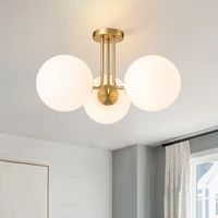 Mercer41 3-Light 22 Modern Sputnik Globe Semi Flush Mount & Reviews | Wayfair