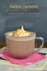 Salted Caramel Mocha Latte - an easy copycat of the fabulous fall drink